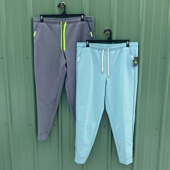 Men's Double Knit Active Athletic Lounge Joggers Pants 2-Pack Size XL - Picture 1 of 13